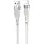 USB Cable Hoco U72 Forest Silicone Lightning White 1.2m - мініатюра 1
