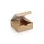 Міні коробка для солодощів цукерок, пастили, мармеладу, маршмеллоу 83×83×30 мм, крафт коричнева, з вкладкою, Vals Крафт 87502 - мініатюра 1
