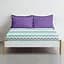 Простынь Cosas на резинке 80х190х25 mint zigzag, мята (ZigMintGrey_80х190х25) - миниатюра 3