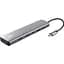 USB-Хаб Trust Dalyx 7in1 USB-C 2xUSB-А 3.2/2xUSB-С/2xHDMI/Display Port, Алюміній, 0.16м, Сірий (25661_TRUST) - мініатюра 1