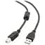 Кабель Maxxter USB - USB Type-B V 2.0 (M/M), ферритовый фильтр, 1.8 м, черный (UF-AMBM-6) - миниатюра 1