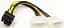 Кабель живлення для відеокарти 8pin Male to 2xMolex Female (S0107) - миниатюра 1