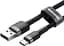 Кабель Baseus cafule Cable USB For Type-C 2A 2m Gray Black (CATKLF-CG1) - мініатюра 4