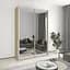 Шкаф-купе двухдверный MebelStar Комбо AL 2 Зеркала 160x45x240 см Дуб сонома (MBS-4161) - миниатюра 1