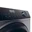 Пральна машина Haier фронтальна, 9кг, 1400, A+++, 60см, дисплей, пара, інвертор, люк чорний, прямий привод, сріблястий (HW90-B14939S8) - мініатюра 9