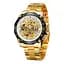Наручний годинник чоловічий 8186 Gold-White Steel Forsining acs0031365 - мініатюра 1
