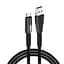 Кабель ColorWay USB - micro USB (M/M), Zinc Alloy + Led, 2.4 А, 1 м, Black (CW-CBUM035-BK) - миниатюра 9