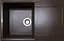 Кухонная мойка Adamant HORIZON коричневая 780x495x230 мм, с крылом 78 см - миниатюра 1