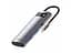 Usb-C адаптер Baseus Adapter Metal Gleam Series 7in1 Type-C To HDMIx2 + Usb3.0x3 + PD + RJ45 - мініатюра 2