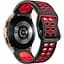 Ремінець для Samsung Galaxy Watch FE - чорно-червоний ширина кріплення 20мм силікон Watchbands Galaxy Sport (FEWB15916623) - мініатюра 1