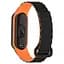 Ремешок Dual-color Magnetic для Xiaomi Mi Band 7/6/5/4/3 Black / Orange - миниатюра 2