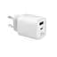 Зарядний пристрій мережевий MAKE 30W GaN3 Type-C PD3.0 + USB QC3.0 White - мініатюра 4