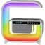 Ночная смарт XM-G3 RGB подсветка Bluetooth с колонкой беспроводной зарядкой часами радио 15 Вт - миниатюра 1