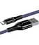 Кабель Baseus C-shaped Light Intelligent power-off Cable Lightning – USB 2.4A 1m CALCD-03 Blue - мініатюра 2