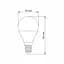 LED лампа VIDEX G45e 7W E14 3000K - мініатюра 3