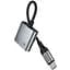Перехідник Hoco UPA34 Type-C to Type-C + 3.5mm Metal gray - мініатюра 5