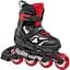 Ролики Rollerblade Microblade 36,5-40 Чорний-Червоний - миниатюра 1