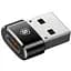 Перехідник Baseus USB Male To Type-C Female Adapter Converter 3A (CAAOTG-01) Чорний - мініатюра 1