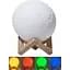 Ночник Лампа Луна Magic 3D Moon Light на аккумуляторе, 6 цветов, диаметр 13 см - миниатюра 2