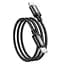 Кабель Hoco X89 Type-C to Type-C Wind charging data cable (packaged) 1 м 60W чорний - мініатюра 1