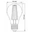 Лампочка Videx Filament A60FF 08W E27 1200K (VL-A60FF-08271) - мініатюра 3