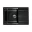 Кухонная мойка Adamant Horizon Medium 700x500x230 чорный металик 000000000000, Черный - миниатюра 2