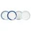 Набор тарелок Gimex Deep Plate Colour 4 Pieces 4 Person Sky (6910101), Синий - миниатюра 1