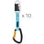 Набір відтяжек з карабінами Petzl Djinn Steel Axess and Go 8 mm 10 шт Multi Color (1052-M060EA00) - мініатюра 1