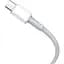Кабель Baseus High Density Braided Fast Charging Cable Type-C to Type-C 100W 1m CATGD-02 White - миниатюра 2
