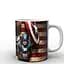 Кружка GeekLand Captain America Флаг CA.02.003 330 мл белая - миниатюра 3