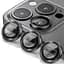 Защитное стекло на камеру DK для Apple iPhone 14 Pro Lens Metal Ring Eagle Eye 015733 black 2 шт. - миниатюра 3