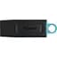 USB Flash накопичувач Kingston 64GB DataTraveler Exodia USB 3.2 black/teal (DTX/64GB) - мініатюра 1