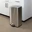 Ведро для мусора MBM My Home с крышкой и педалью 30 л серый (BIN-15 30L SS) - миниатюра 10