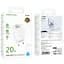 СЗУ Borofone BA93A Lustrous PD20W+QC3.0 (1USB-A/1C) + кабель Type-C to Type-C White - миниатюра 5