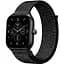 Ремінець нейлоновий на липучці BeWatch Xiaomi Amazfit BIP/GTS/GTR 20 мм Чорний з білим (1011321.3UW) - мініатюра 1