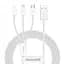 Кабель Baseus Superior Series Cable USB to Type-C/Lightning/MicroUSB 3.5A 1.5m CAMLTYS-02 White - миниатюра 1