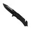 Нож складной туристический черный 8 см Drop-Point Storm Intertool HT-0588 - миниатюра 1