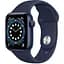 Смарт-часы Apple Watch Series 6 GPS 40 mm Blue Aluminum Case w. Deep Navy Sport B. (MG143) - миниатюра 1