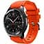 Силіконовий ремінець Watchbands для Samsung Gear S3 Samsung Galaxy Watch 46mm Silver - помаранчевий (WB001ORANGE) - мініатюра 1