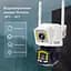 IP-камера уличная с двойным объективом XON SmartCam Wi-Fi 1080P (NCWEW22VW 7416) Белая - миниатюра 3