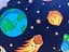 Непромокаюче простирадло Moontime в коляску "Космос" - мініатюра 2