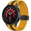 Ремінець для Samsung Galaxy Watch 4 40mm - жовто-гірчично-чорний ширина кріплення 20мм силікон Watchbands Cls-way-black (W48-2WB73054559) - мініатюра 1