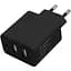 Зарядний пристрій ColorWay USB AUTO ID 4.8A 24W Black (CW-CHS016-BK) - мініатюра 1