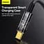 Кабель Baseus Explorer Series Auto Power-Off Fast Charging Data Cable USB To Type-C 100W/6A 1 м - мініатюра 3