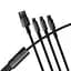 Кабель Baseus Tungsten Gold Cable USB to Type-C/Lightning/MicroUSB 3.5A 1.5m CAMLTWJ-01 Black - миниатюра 5