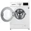 Стиральная машина LG с фронтальной загрузкой F2J3HN1W, 7кг, 1200, A+++, глубина 44см, Дисплей, Инвертор, Белый (F2J3HN1W) - миниатюра 2