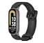 Силіконовий ремінець Mijobs для фітнес браслета Xiaomi Smart Band 9 Black - мініатюра 2