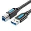 Кабель Vention COOBD USB 3.0 Type-A Male to Type-B Male Printer Cable 0.5m, Black (COOBD) - мініатюра 1
