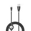 Кабель Baseus Big Eye Digital Display Cable USB to Lightning 2A 1m CALEYE-01 Black - мініатюра 1
