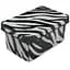 Коробка Qutu Style Box Zebra 5 л 28.5х19х13.5 см черно-белая (STYLE BOX з/кр. ZEBRA 5л.) - миниатюра 1